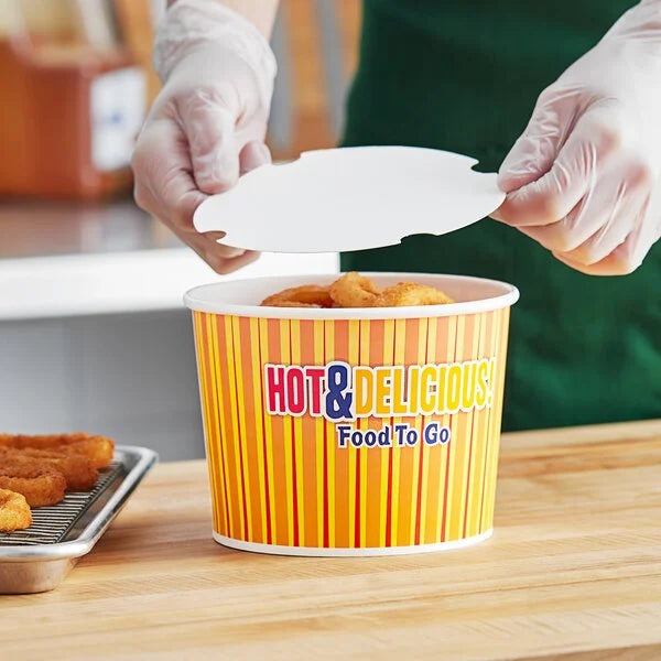 Choice 64 oz. Hot Food Bucket with Lid - 210/Case